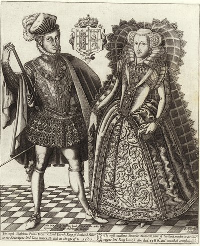 Maria, Regina di Scozia, e Henry Stuart, Lord Darnley da English School