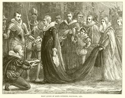 Maria Stuarda entra a Holyrood, 1561 da English School