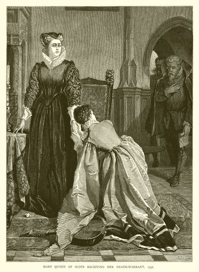 Maria Stuarda riceve il mandato di morte, 1557 da English School