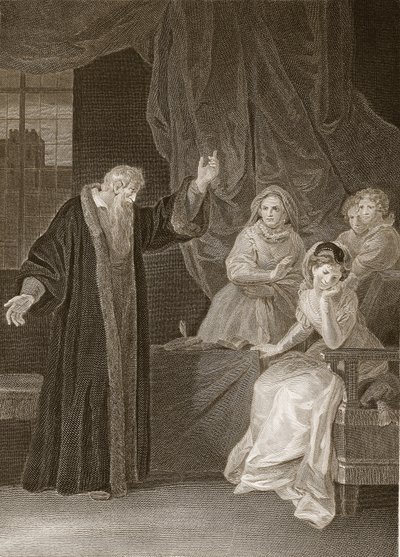 Maria Stuarda ripresa da Knox, illustrazione da La storia d