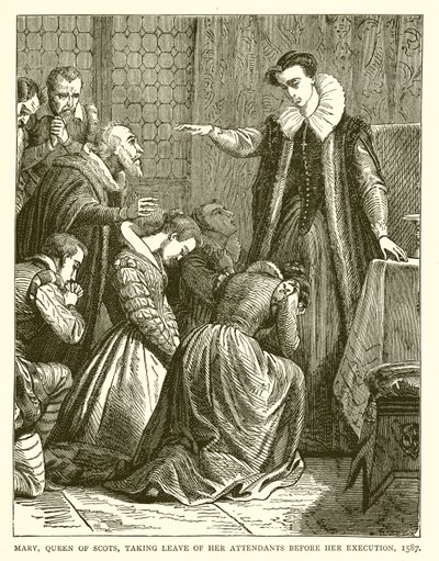 Maria, Regina di Scozia, che si Congeda dai suoi Assistenti prima della sua Esecuzione, 1587 da English School