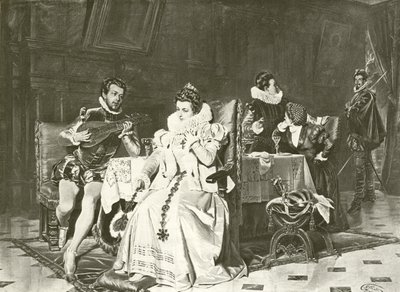 Maria Stuarda e Rizzio (incisione) da English School