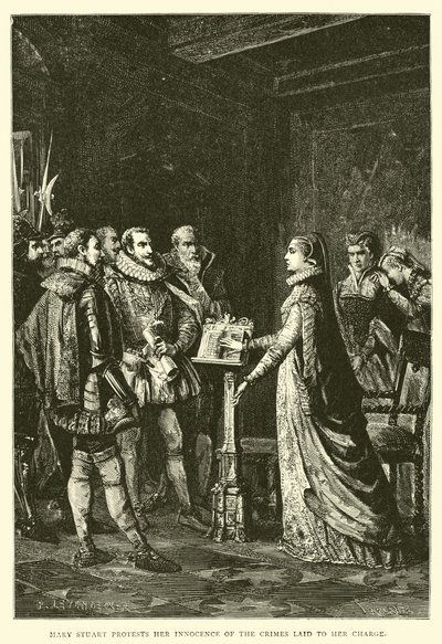 Maria Stuart protesta la sua innocenza dei crimini imputati da English School