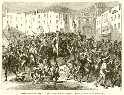 Masaniello arringa il popolo di Napoli da English School