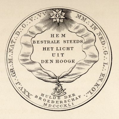 Sigillo massonico, 1841, da 