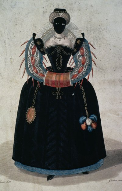 Costume da mascherata nello stile di Enrico III da English School