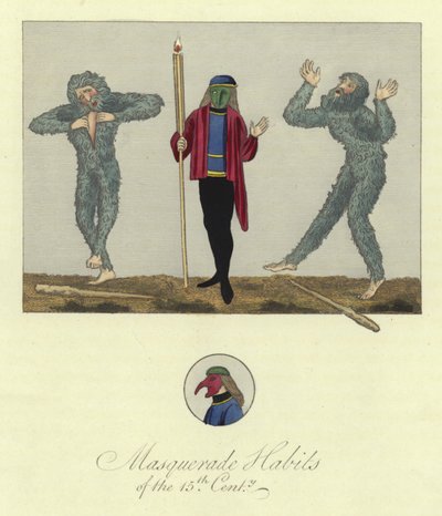 Abiti da mascherata del XV secolo da English School