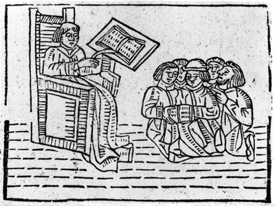 Maestro e allievi, c.1481 da English School