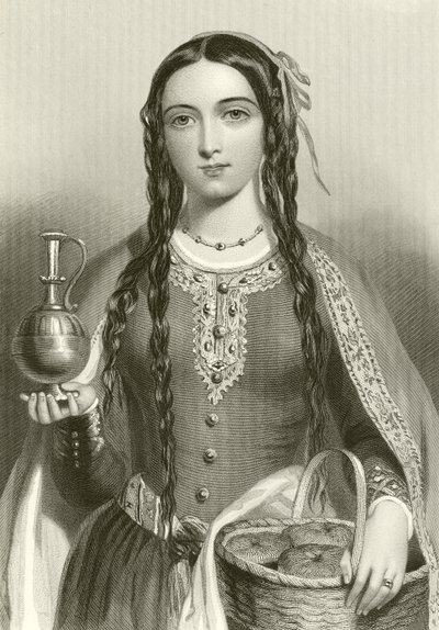 Matilde di Scozia, regina di re Enrico I da English School