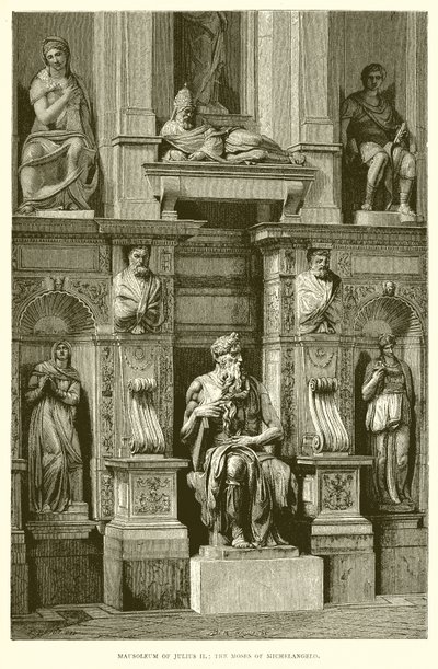 Mausoleo di Giulio II; Il Mosè di Michelangelo da English School