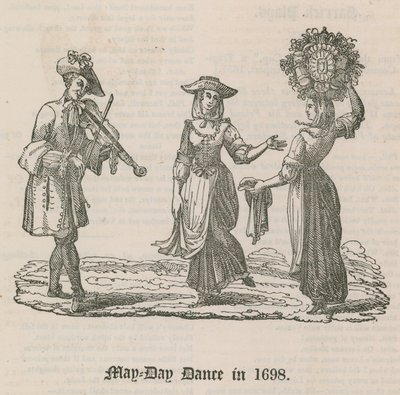 Danza del Primo Maggio nel 1698 da English School