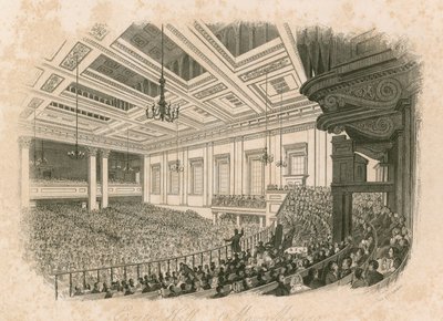 Riunione di maggio a Exeter Hall, Strand, Londra da English School