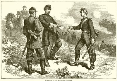 McClellan alla battaglia di Antietam da English School