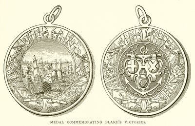 Medaglia commemorativa delle vittorie di Blake da English School