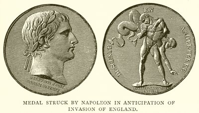 Medaglia coniata da Napoleone in previsione dell