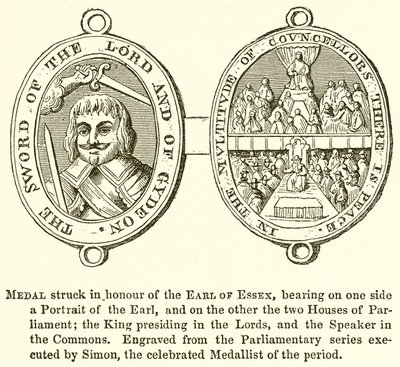 Medaglia Coniata in Onore del Conte di Essex da English School