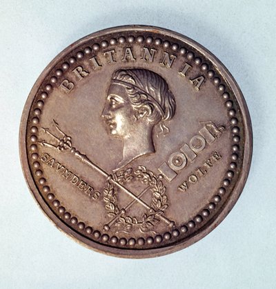 Medaglia commemorativa della cattura britannica di Quebec da English School