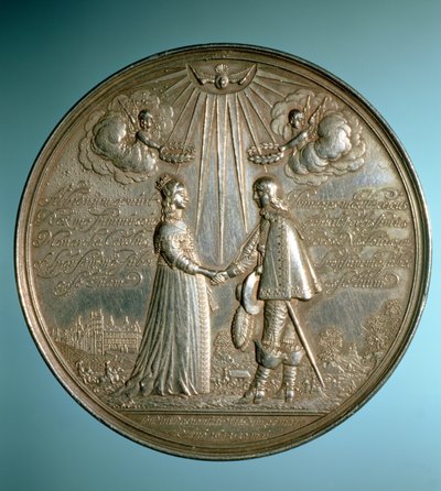 Medaglia commemorativa del Matrimonio della Principessa Maria (1631-60) con Guglielmo II d