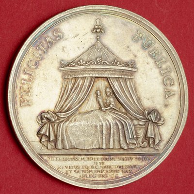 Medaglia commemorativa della nascita del Principe Giacomo, 1688 da English School
