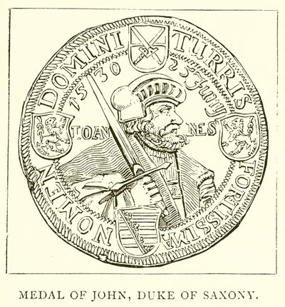 Medaglia di Giovanni, Duca di Sassonia da English School