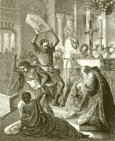Fanatismo medievale: distruzione delle immagini da English School