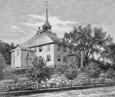 Casa di riunione a Hingham, illustrazione dal Volume III di 