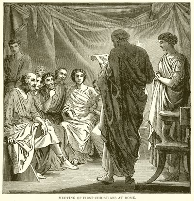 Incontro dei primi cristiani a Roma da English School