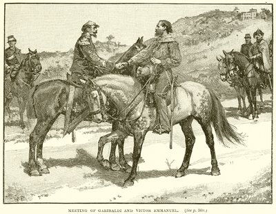 Incontro di Garibaldi e Vittorio Emanuele da English School