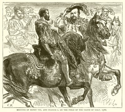 Incontro di Enrico VIII e Francesco I sul Campo del Drappo d