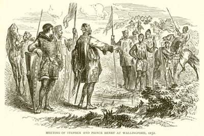 Incontro di Stefano e il Principe Enrico a Wallingford, 1152 da English School