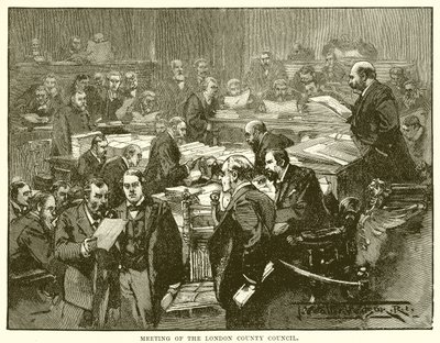 Riunione del Consiglio della Contea di Londra da English School