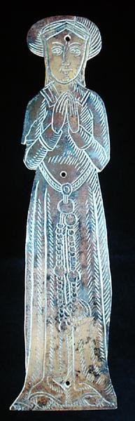 Ottone commemorativo in forma di signora borghese, c.1520 da English School