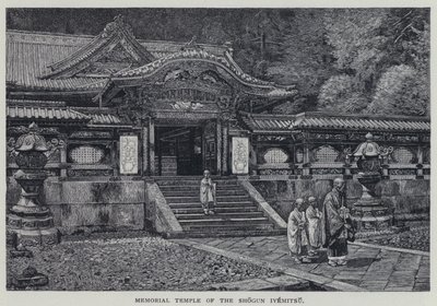 Tempio commemorativo dello Shogun Iyemitsu (litografia) da English School