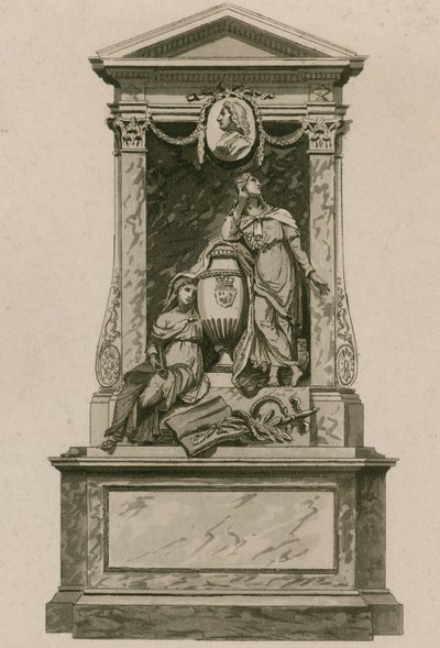 Memoriale a William Pulteney, Conte di Bath, Abbazia di Westminster, Londra da English School