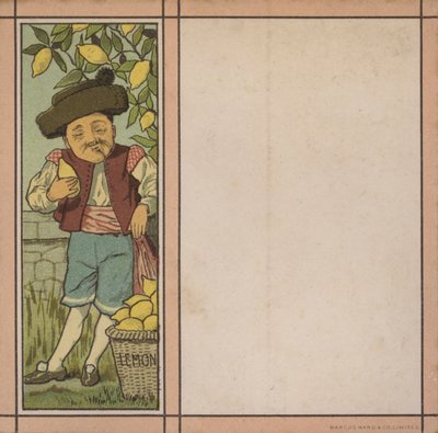 Illustrazione del menu: Limone da English School