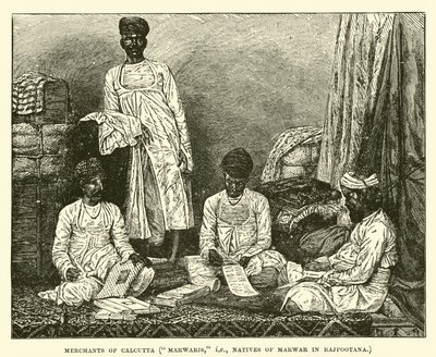 Mercanti di Calcutta, Marwari, cioè, nativi di Marwar nel Rajpootana da English School
