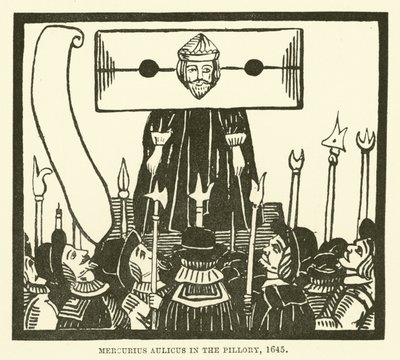 Mercurius Aulicus alla gogna, 1645 da English School