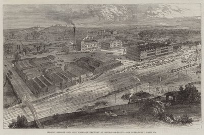 Birrificio di Pale-Ale della Ditta Allsopp e Figli a Burton-on-Trent (incisione) da English School