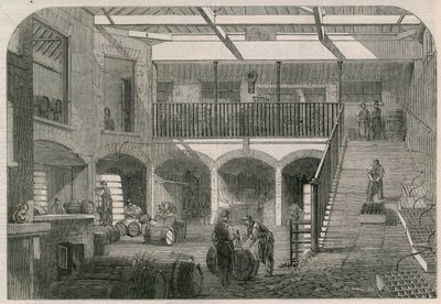 Cantine di vino di Messrs Gilbey in Titchfield Street da English School