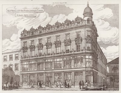 Nuovi locali di Messrs Howell e Co, in costruzione a Cardiff da English School