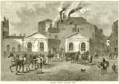 Birrificio di Messrs Meux, 1830 da English School