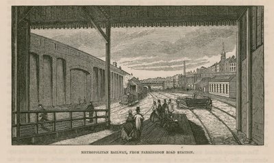 Metropolitana dalla stazione di Farringdon Road da English School