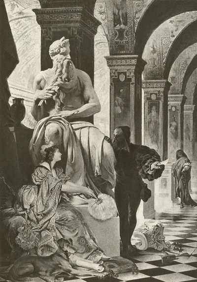 Michelangelo e Vittoria Colonna (incisione) da English School