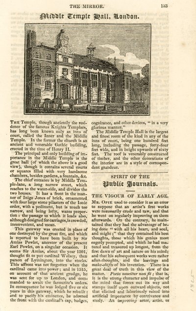 Middle Temple Hall da English School