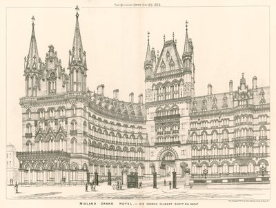 Midland Grand Hotel, Sir George Gilbert Scott, architetto da English School