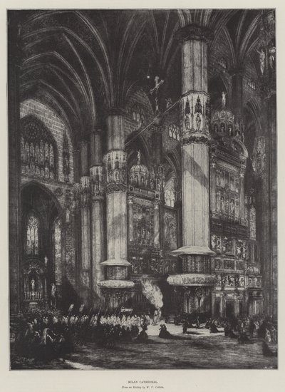 Duomo di Milano (litografia) da English School