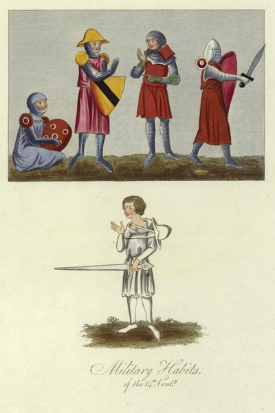 Abiti militari del XIV secolo da English School