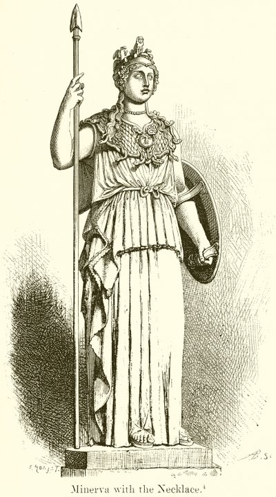 Minerva con la Collana da English School