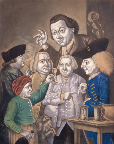 Allegria e amicizia, c.1770 da English School