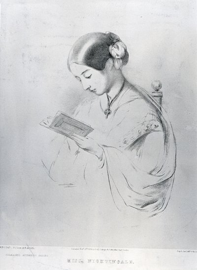 Miss Florence Nightingale (1820-1910) 1854 da English School